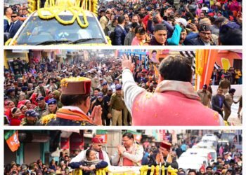 अगस्त्यमुनि में आयोजित भव्य रोड शो मैं शामिल हर व्यक्ति यही कह रहा था.. पुष्कर सिंह धामी जिंदाबाद..