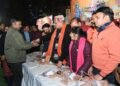 कैबिनेट मंत्री गणेश जोशी ने प्रभु राम की जोत भी जलाई तथा भगवान राम के गीतों पर जमकर उत्सव मनाया गया    
