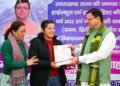 मुख्यमंत्री धामी ने राष्ट्रीय बालिका दिवस पर मेधावी बालिकाओं को किया सम्मानित