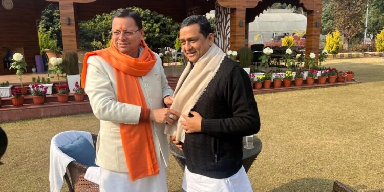 भारतीय जनता पार्टी के राष्ट्रीय मीडिया प्रमुख एवं उत्तराखंड से राज्यसभा सांसद अनिल बलूनी ने मुख्यमंत्री धामी से की भेंट