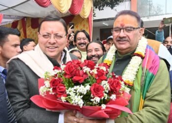 कैबिनेट मंत्री गणेश जोशी के जन्मदिवस पर बधाई देने पहुँचे मुख्यमंत्री पुष्कर सिंह धामी सहित वरिष्ठ बीजेपी नेता