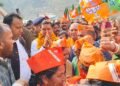 जिला पौड़ी पहुंचने पर कार्यकर्ताओं ने सांसद प्रत्याशी बलूनी का किया भव्य स्वागत