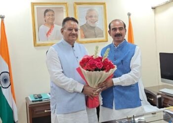 कैबिनेट मंत्री गणेश जोशी ने केंद्रीय राज्य मंत्री अजय टम्टा से मसूरी टनल निर्माण तथा किमाड़ी मोटर मार्ग के निर्माण का अनुरोध किया   