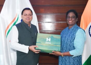 मुख्यमंत्री धामी ने भारतीय ओलम्पिक संघ की अध्यक्ष डॉ. पी.टी उषा से की भेंट, कहा हमारे लिए सौभाग्य की बात कि उत्तराखण्ड को 38वें राष्ट्रीय खेलों की जिम्मेदारी मिली है