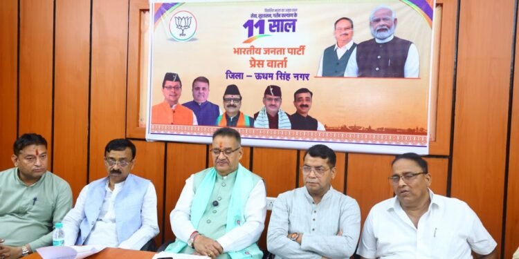 मोदी सरकार के 11 वर्षों की उपलब्धियाँ ऐतिहासिक: मंत्री गणेश जोशी