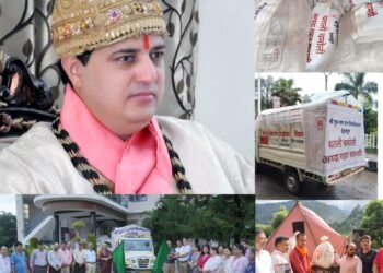 श्री गुरु राम राय विश्वविद्यालय ने    आपदा प्रभावितों की उम्मीदों पर राहत का मरहम लगाया