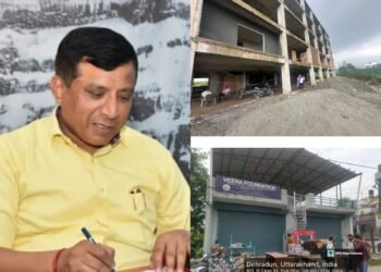 सहस्त्रधारा रोड स्थित एमडीडीए आवासीय योजना में जोड़-तोड़ कर बनाए जा रहे अवैध भवनों को प्राधिकरण ने सील किया