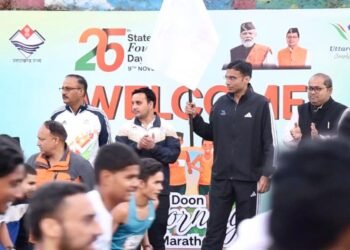 पवेलियन ग्राउंड से एनआईवीएच तक उत्साह की दौड़—जिलाधिकारी ने मैराथन को बताया राज्य की उम्मीदों और ऊर्जा का प्रतिबिंब