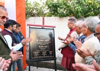 स्वीकृत ₹303.46 लाख की परियोजना का शिलान्यास कर मंत्री गणेश जोशी ने क्षेत्र के विकास को नई दिशा देने का संदेश दिया