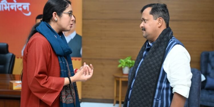 दिल्ली प्रवास के दौरान मंत्री नेहा जोशी की नितिन नवीन से शिष्टाचार मुलाकात